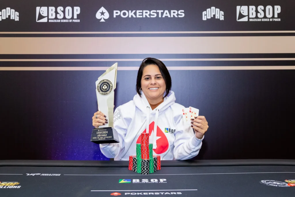 Priscila Martins vence o Ladies do BSOP Millions 2024 (Foto: Divulgação/ BSOP)